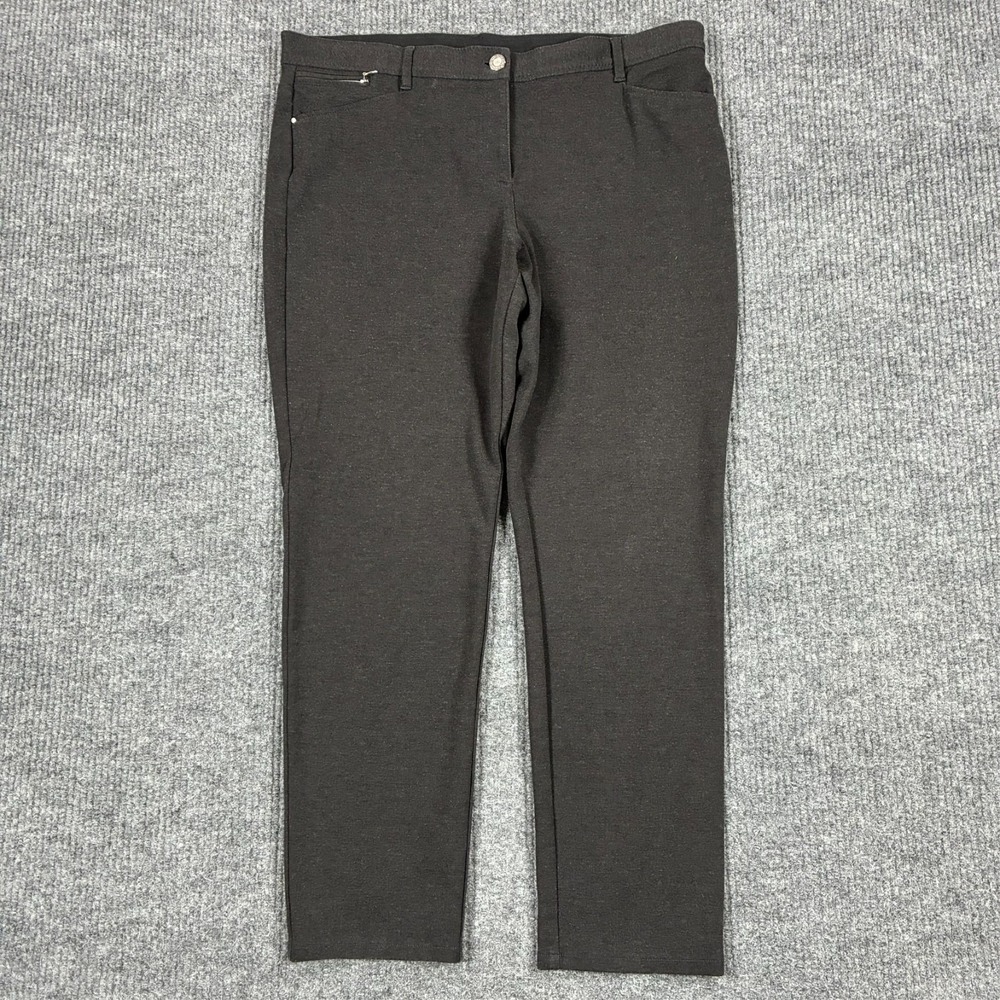 Chico's So Slimming Pants Womens Size 3 Regular Black Stretch High Rise